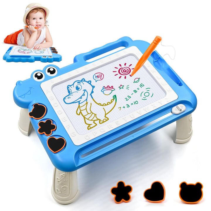 Dinosaurier Maltafel Zaubertafel mit Beinen Kinderspiele ab 2 3 4 5 Jahre Geschenk Mädchen Jungen, B