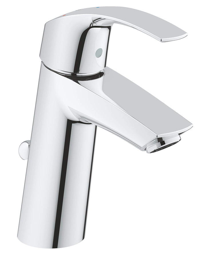 GROHE Eurosmart | Badarmatur - Waschtischarmatur | mit Zugstange, M-Size | 2339310E, Chrom M mit Zug