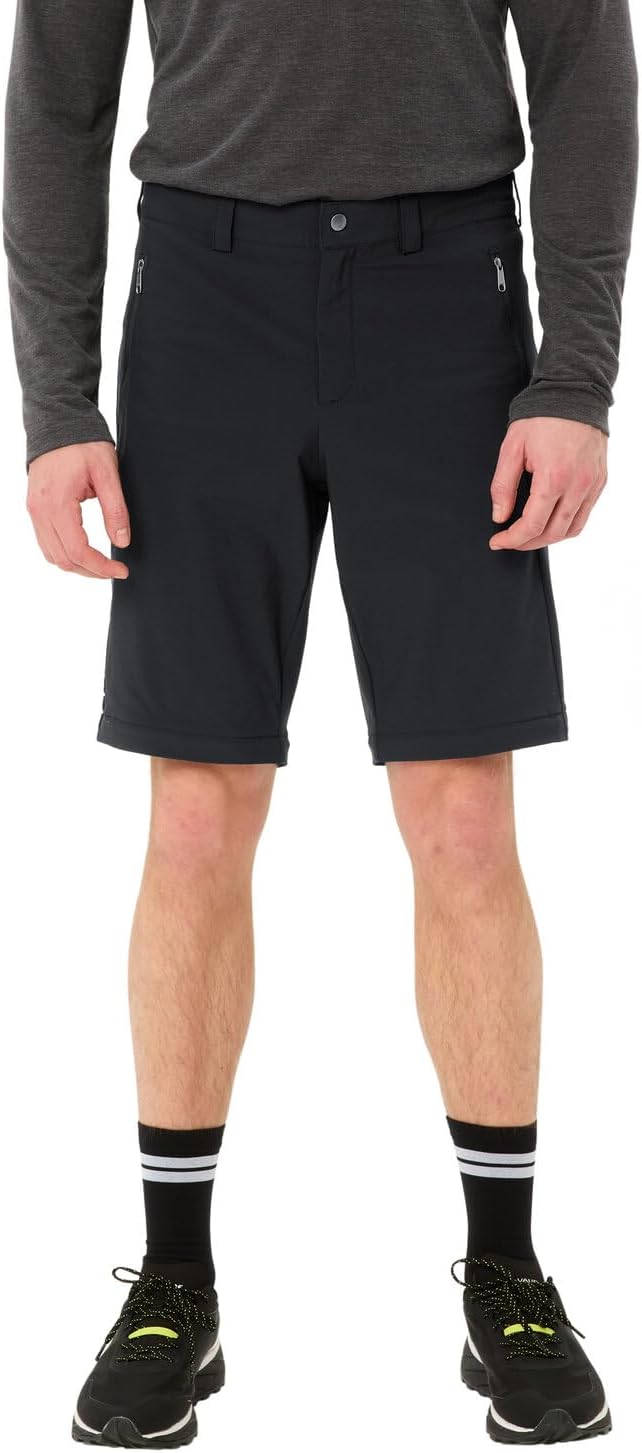 VAUDE Men's Stretch T-Zip Pants II, Hiking Pants Schwarz 48, Schwarz 48