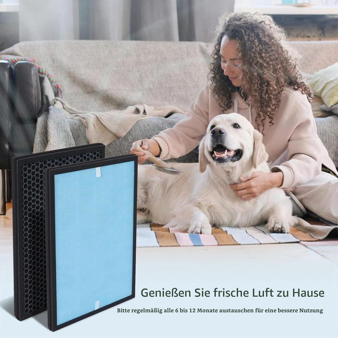 4-in-1 Ersatzfilter Kompatibel mit 𝗔𝗶𝗶𝗯𝗼𝘁 Epi188 Luftfilter, Epi188 Ersatz-Filter, Ersatz HEPA Filte