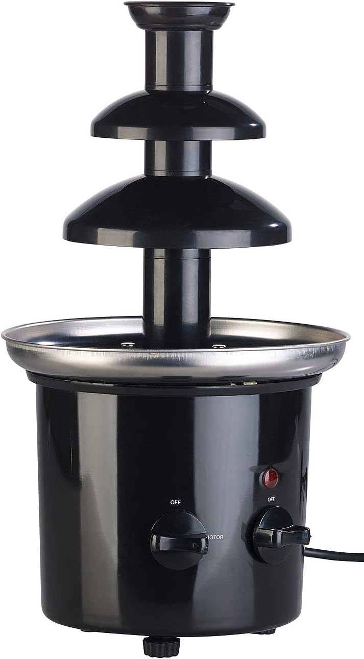 Rosenstein &amp; Söhne Schokofondue Brunnen: Schokoladen-Brunnen mit 2 Ebenen, 275 Watt (Fondue
