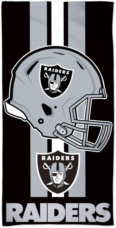 WinCraft NFL Herren Fiber Reactive Beach Towel Oakland Raiders, Oakland Raiders