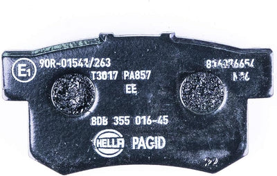 HELLA PAGID 8DB 355 016-451 Bremsbelagsatz - T3017 - Dicke/Stärke: 14.6mm - Bremssystem: Akebono - m