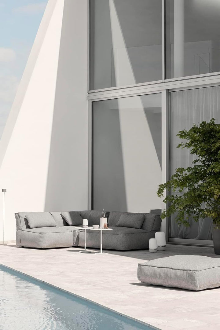 blomus Outdoor Kissen -Grow- | Loungemodul Kissen Bouclé wetterfest | Farbe Cloud Bouclé | Grösse M