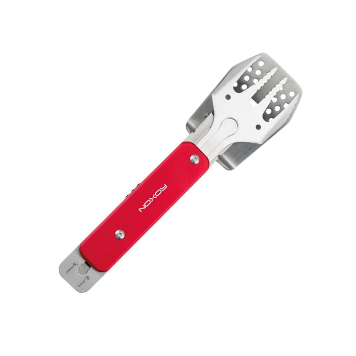 Roxon Mini BBQ Tool 4 in 1 Grillbesteck, Farbe:rot