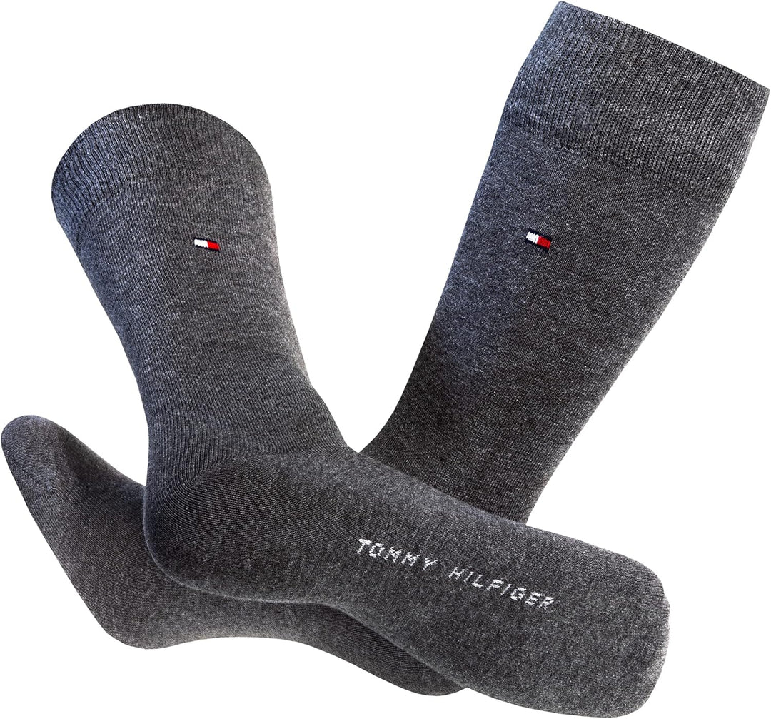Tommy Hilfiger Herrensocken 5-Paar Pack Classic Casual Business Socken 39-42 Anthracite, 39-42 Anthr