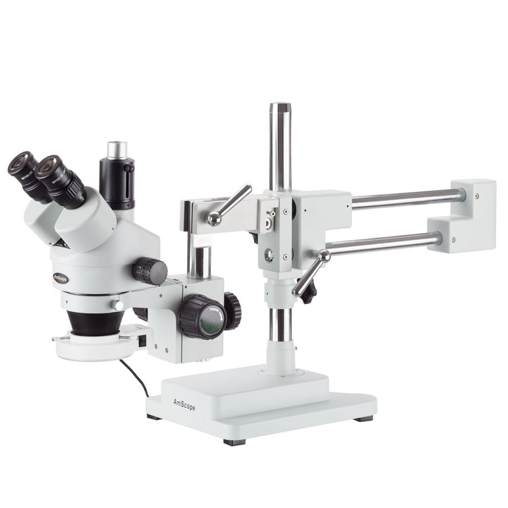 AmScope SM-4T-56S Schaltungsinspektion Trinokulares Zoom-Stereomikroskop mit 56-LED-Licht, 7X-45X, W