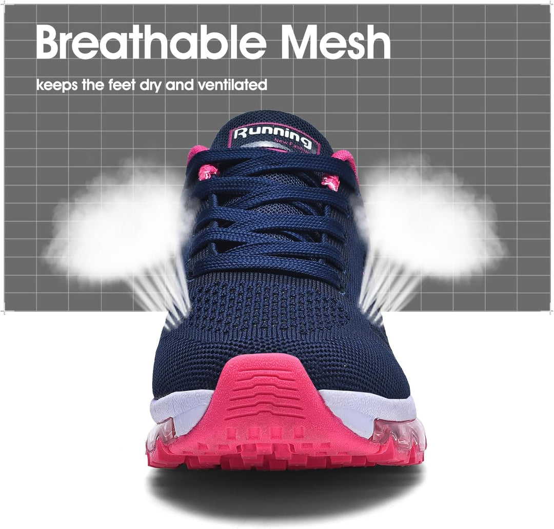 frysen Herren Damen Sportschuhe Laufschuhe mit Luftpolster Turnschuhe Profilsohle Sneakers Leichte S