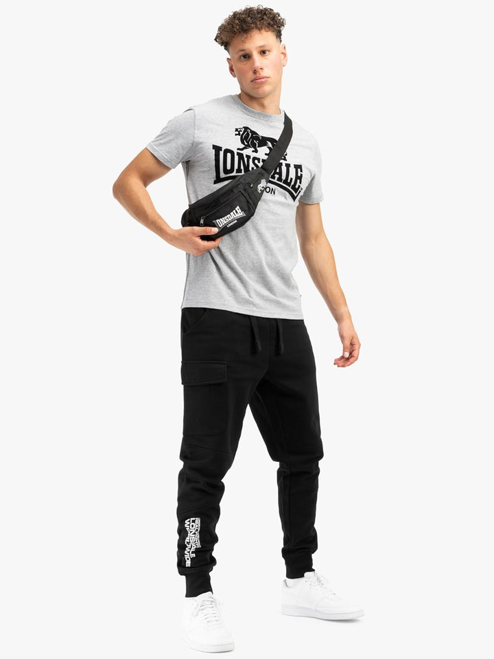 Lonsdale Herren Tweedmouth Dress Pants S Black/White, S Black/White