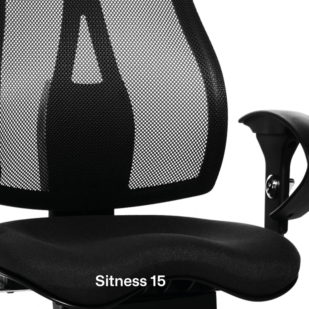 Topstar ST19UG20 Sitness 15, ergonomischer Bürostuhl, Schreibtischstuhl, inkl. höhenverstellbare Arm