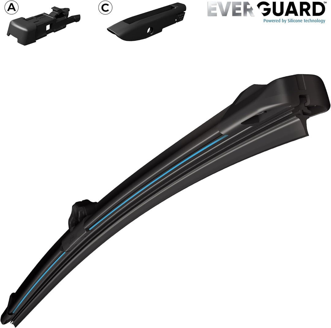 VALEO EVERGUARD - Premium - VSF35 - Silikon-Wischerblatt - 566001 - Länge: 350mm - Vorne (Beinhaltet