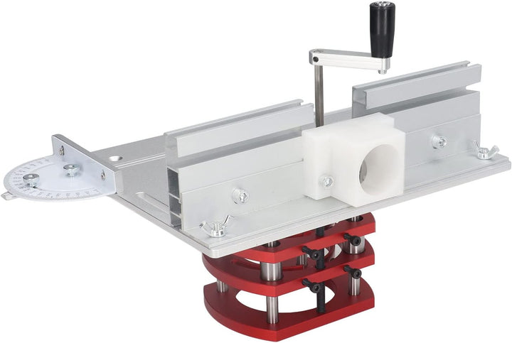 Oberfräserlift mit Oberplatte, Aluminium-Präzisionsfräser-Hebesystem mit Gehrungslehre, Holzbearbeit