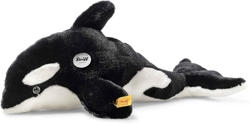 Steiff 067525 Ozzie Orca - 37 cm - Kuscheltier - schwarz/Weiss