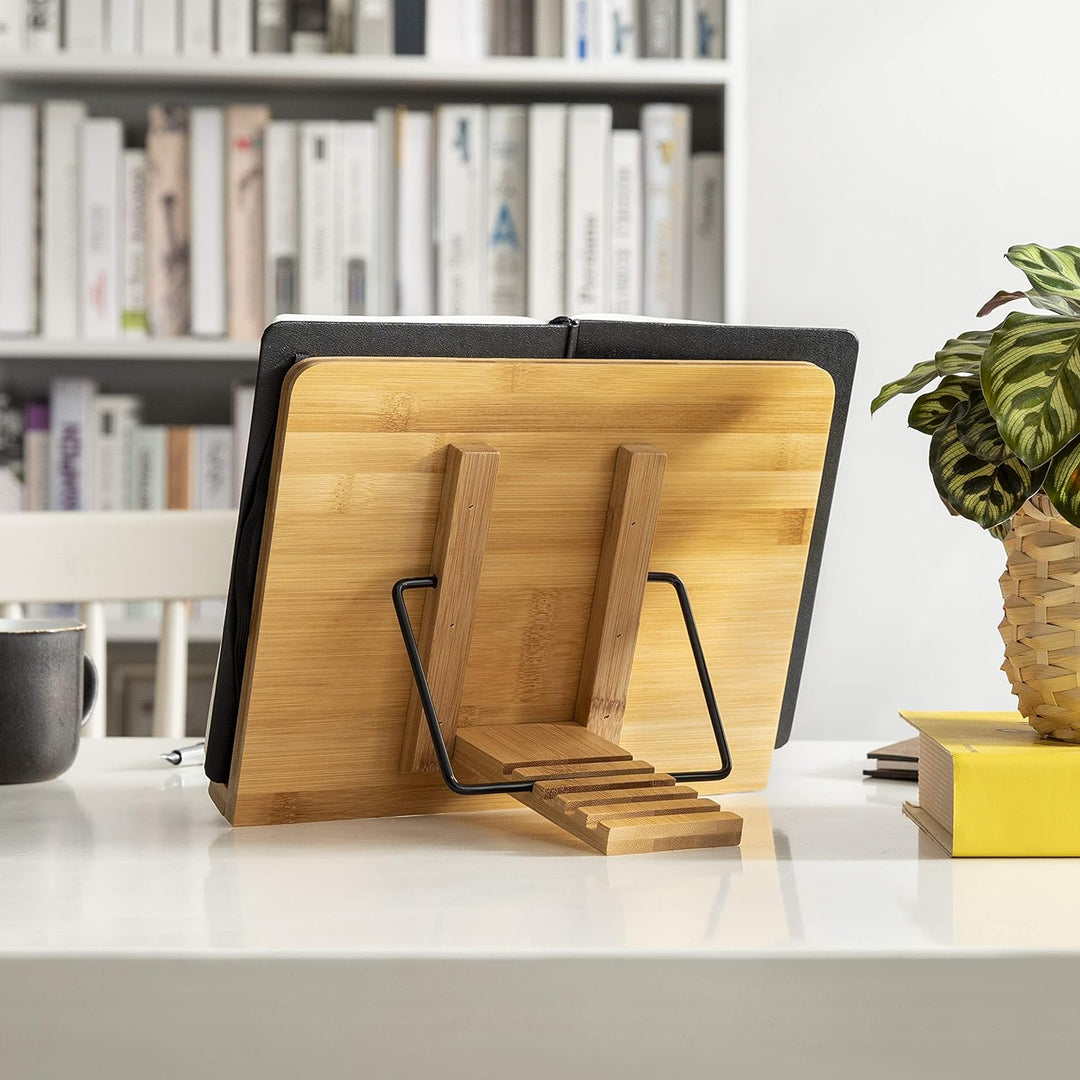 wishacc Holz einstellbar faltbar Leseständer/Buchhalter/Kochbuchhalter/Cookbook stand/Book rest/Büch