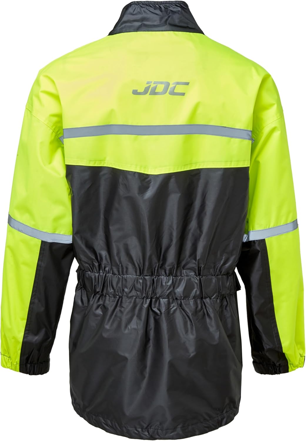 JDC Wasserdichte Motorrad-Regenüberzugsjacke Hohe Sichtbarkeit - SHIELD - Gelb/Schwarz - S S Gelb/Sc