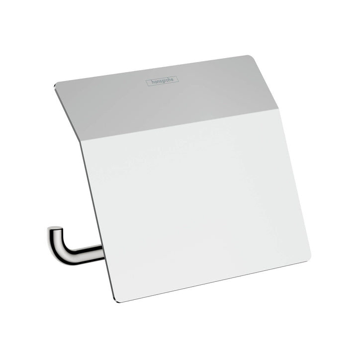 hansgrohe Toilettenpapierhalter AddStoris, Papierrollenhalter mit Abdeckung, Chrom, 1 Rolle 1 Rolle