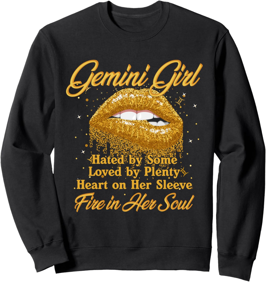 Zwillinge Mädchen Feuer in ihrer Seele! Horoskop Tierkreis Sweatshirt