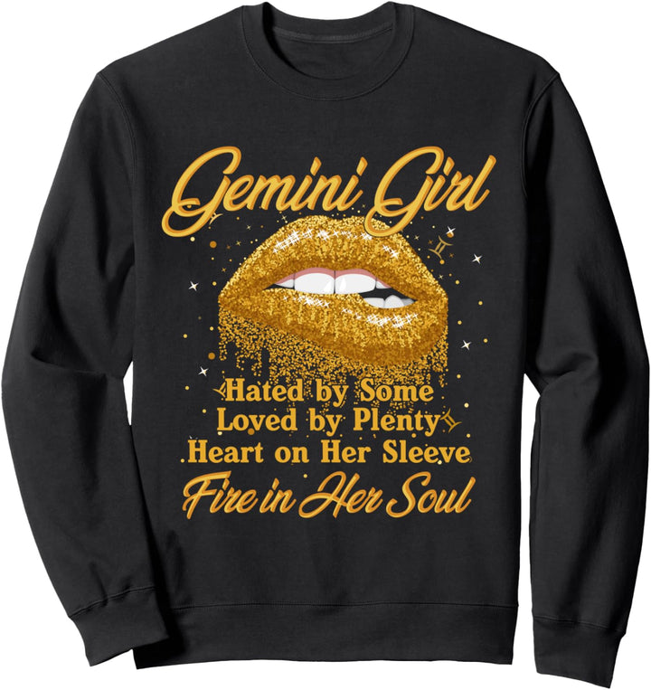 Zwillinge Mädchen Feuer in ihrer Seele! Horoskop Tierkreis Sweatshirt