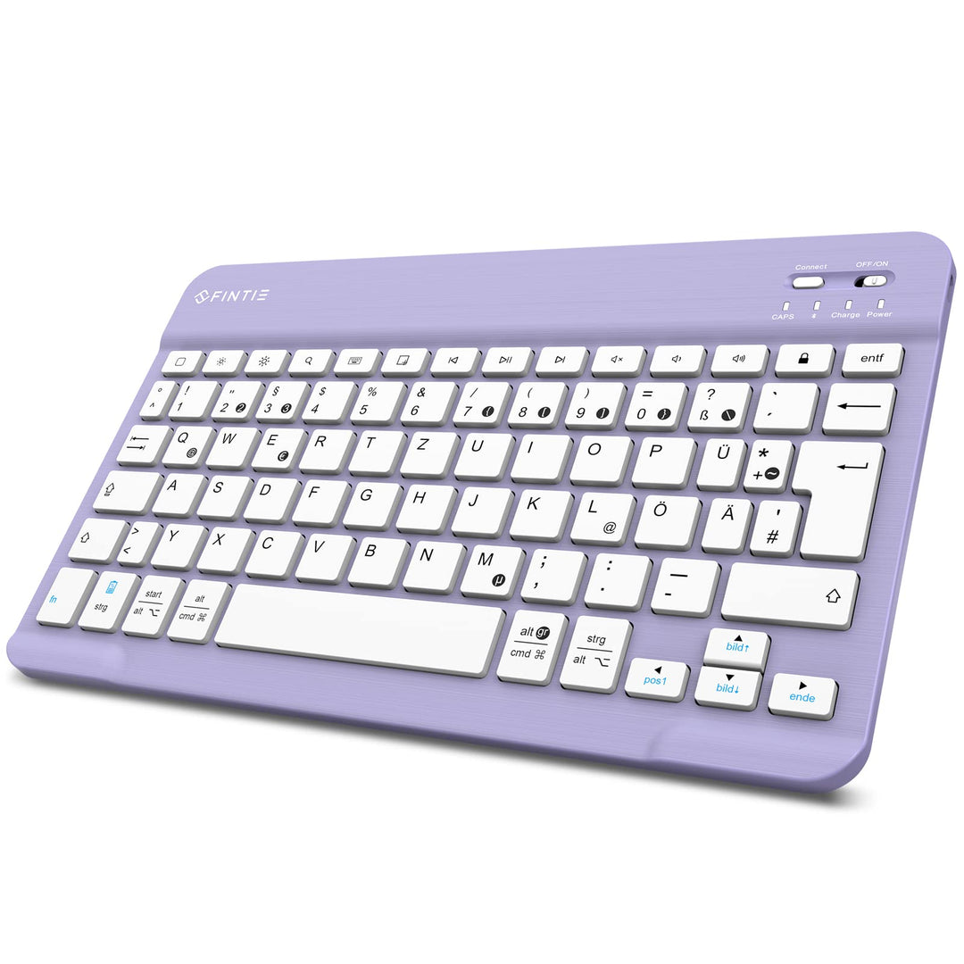 FINTIE Ultradünn Bluetooth Tastatur mit deutschem Layout QWERTZ für iPad Air/Pro/Mini/iPad 10.9/10.2