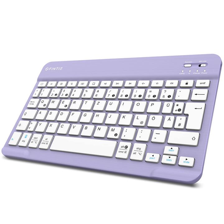 FINTIE Ultradünn Bluetooth Tastatur mit deutschem Layout QWERTZ für iPad Air/Pro/Mini/iPad 10.9/10.2