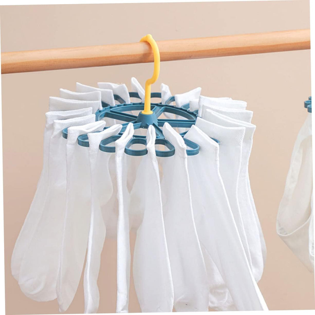MAGICLULU Winddichter Sockenhalter für Männer Stoppersocken mit Rostfreiem Pp Material 2 Stück Multi