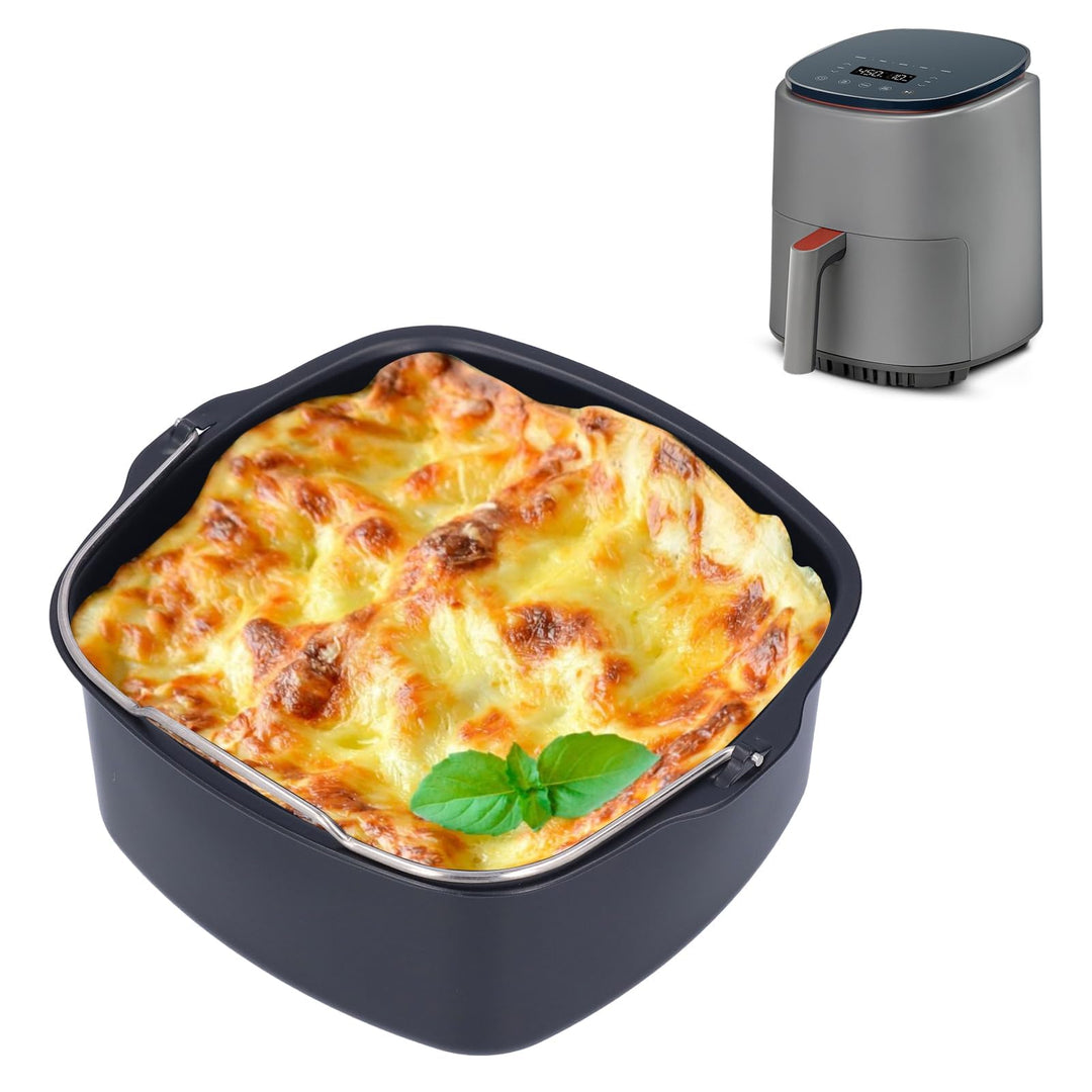 Form Für Heissluftfritteuse, Backform Kuchenform Airfryer zubehör Kuchenpfanne Brotbackkorb Kuchenfa