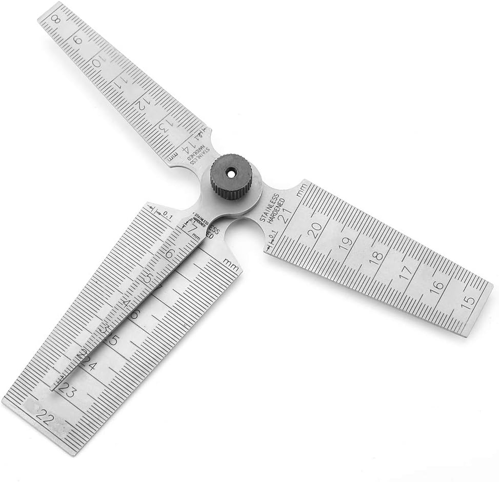 Fühlerlehre Edelstahl - Spaltlehre Kegellehre mit Schweisskegel Lineale Loch-Inspektionswerkzeug Loc