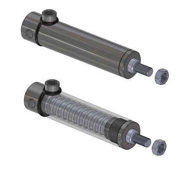 Bremszylinder mit Rückholfeder innen einfachwirkend, Hydraulikzylinder Anhänger