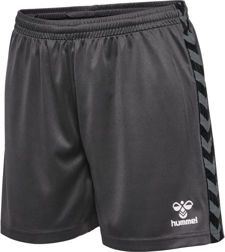 hummel Damen Shorts Hmlauthentic Pl Shorts Woman XS Asphalt, XS Asphalt