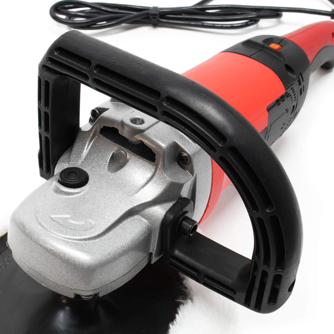 Wiltec Auto Poliermaschine Schleifmaschine 1500W bis 3000 U/min, Poliergerät mit 6 Stufen inkl. 1 Pa
