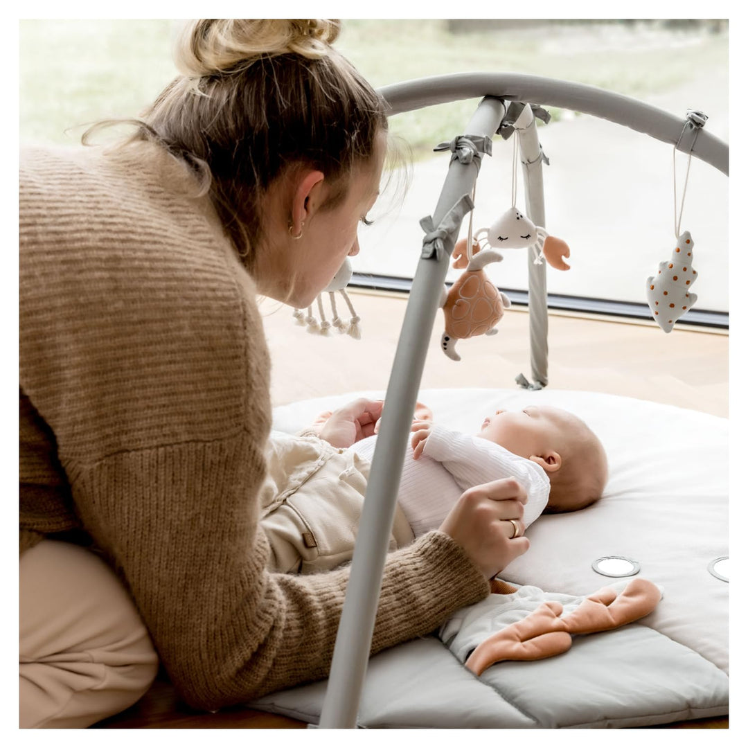 hauck Relax N Watch, Water Animals – Baby Spieldecke mit Spielbogen ab Geburt, Krabbeldecke mit Spie