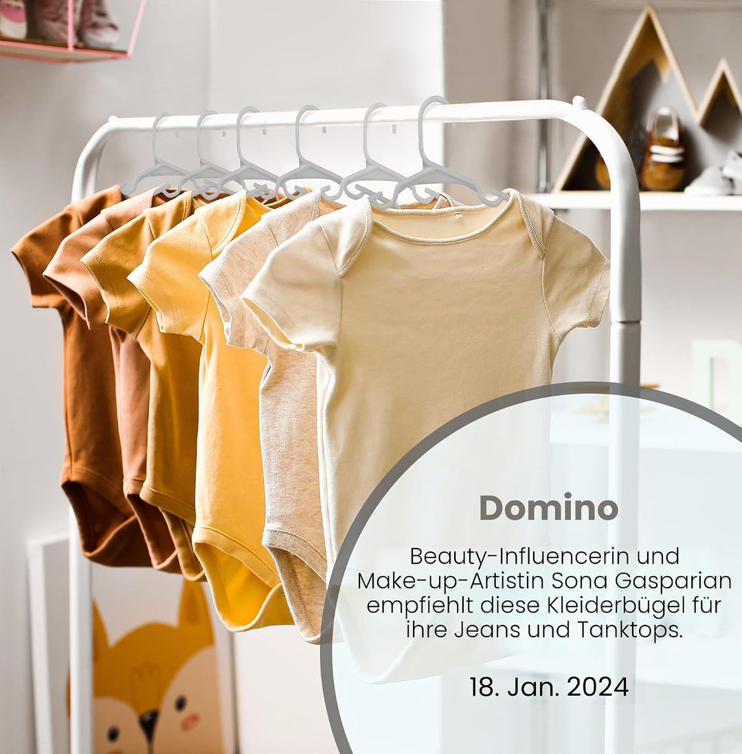 Utopia Home Packung mit 40 Kinderkleiderbügeln - 11,5“ Baby- und Kinderkleiderbügel aus Kunststoff f