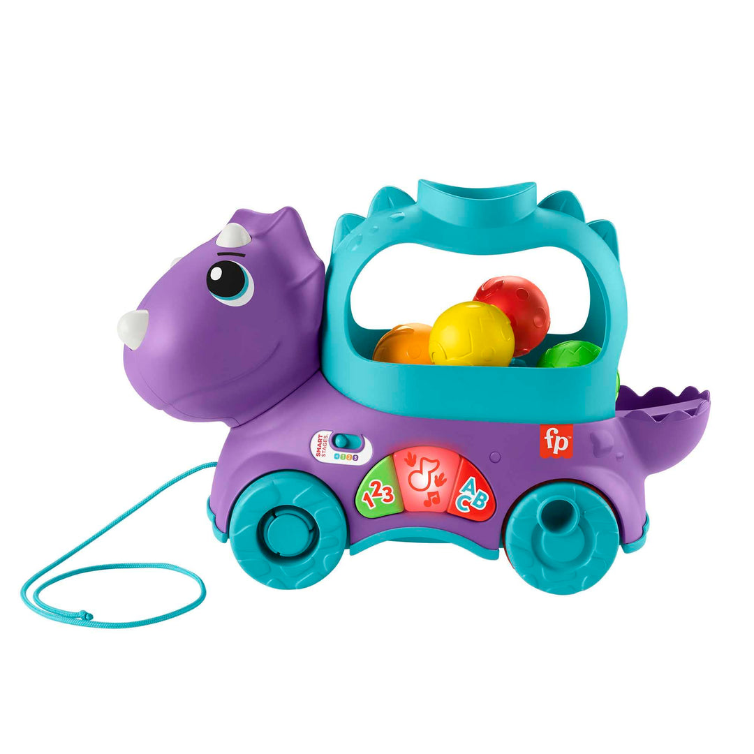 Fisher-Price Dinosaurier Schleppspielzeug mit Kugeln, Lichtern und Geräuschen, für Babys + 1 Jahr (M