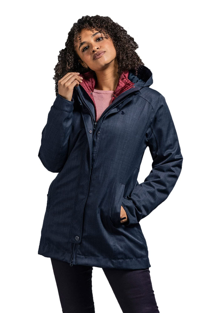 Tatonka Naika Womens 3in1 Coat 36 grey blue, 36 grey blue