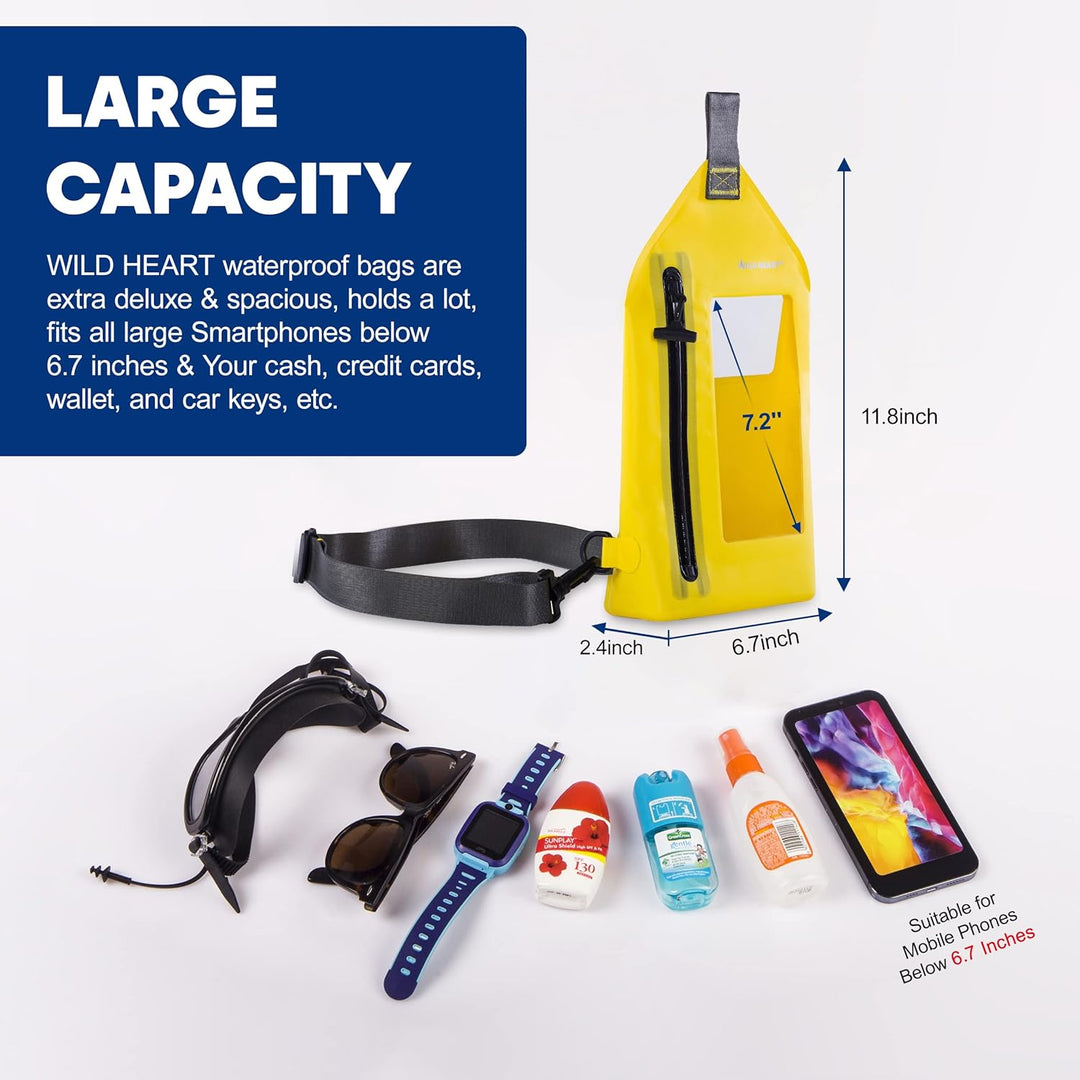 WILD HEART wasserdichte Umhängetasche Beutel Mode Tauchen Unterwasser-Tasche für Schwimmbecken, Stra