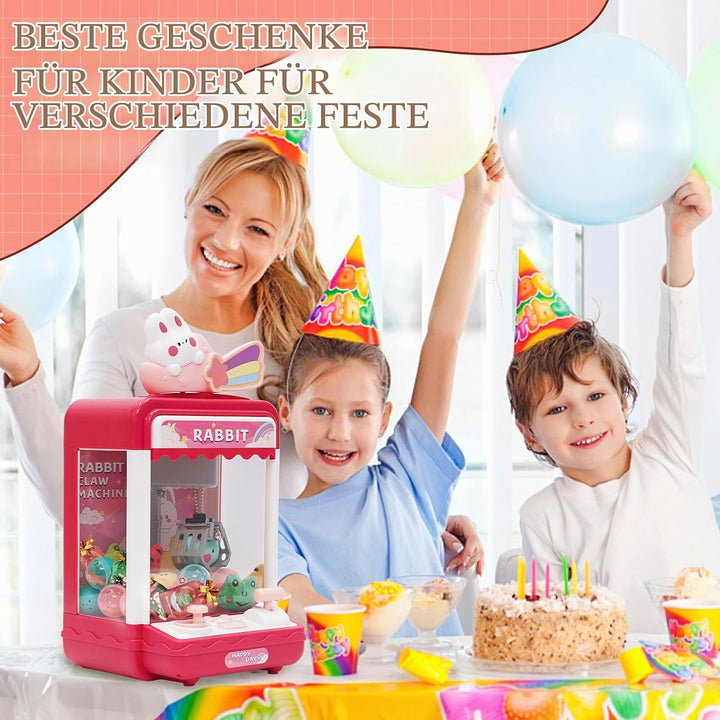Arkyomi Mini Greifmaschine Candy Doll Gachapon Grabber Süssigkeiten Greifautomat mit Münzschiebe und