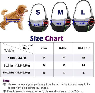 Pawaboo Hundetragetasche Tragetuch Verstellbare Transporttasche für Haustiere, Verstellbare Umhänget