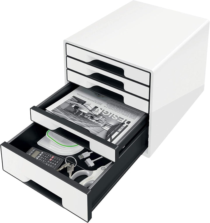 Leitz Wow Schreibtisch Accessoires Ablage Paket schwarz weiss (Ablage Paket, Weiss │ Schwarz)