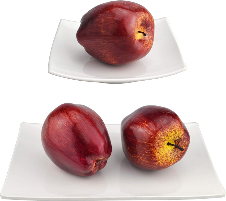 Künstliche, lebensechte Äpfel, 8-teilig, künstlich, dunkelrot, Apfel, rot, köstliche Äpfel, Set für