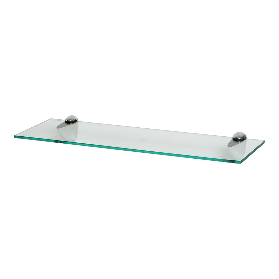 Harbour Housewares 1x Klar 60cm Schwebendes Wandregal aus Glas - Badezimmer Dusche Küche Regale Lage