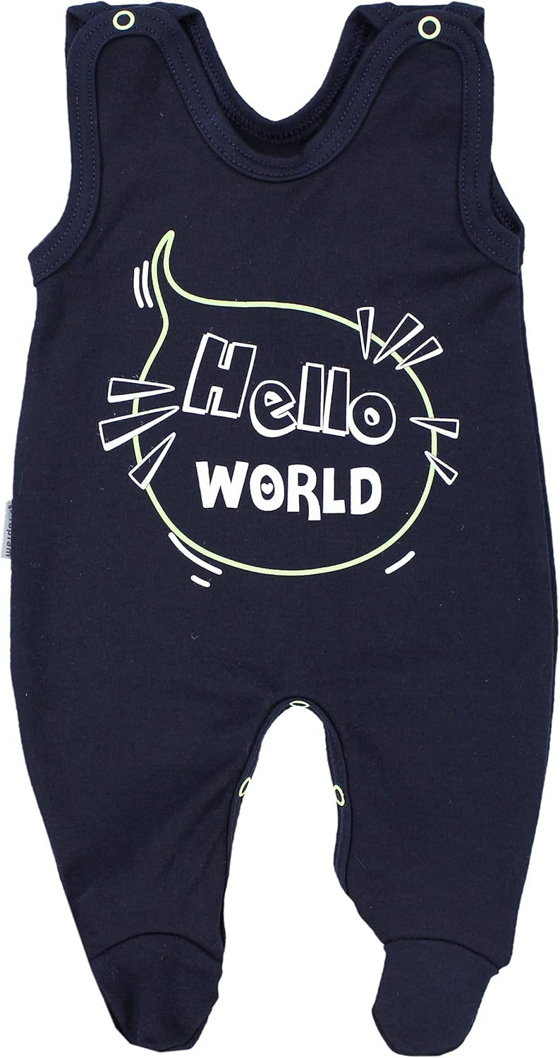 TupTam Baby Unisex Strampler mit Aufdruck Spruch 5er Pack 50 Junge, 50 Junge