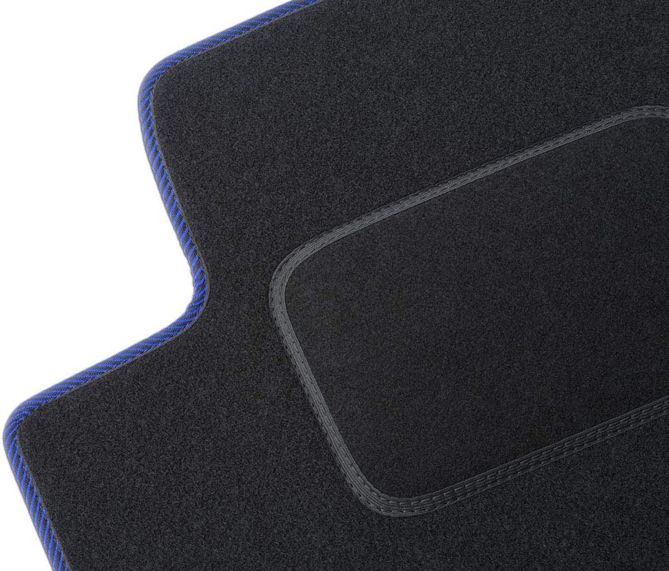 MOTOS Standard Velours-Fussmatten passend für Audi A4 B6 2000-2006 - Standard, Gewebt, Blau fussmatt