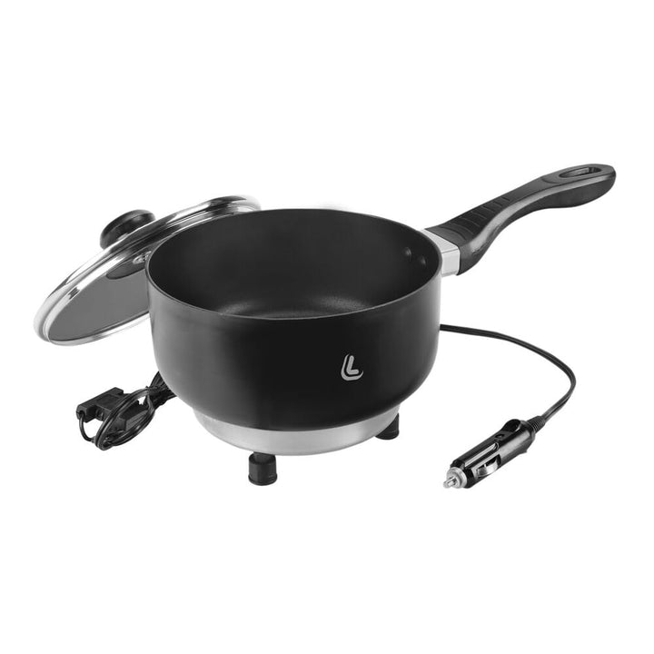 Lampa 97123 Electric Saucepan Tragbarer Kochtopf mit Zigarettenanzünder für unterwegs, Durchmesser 1
