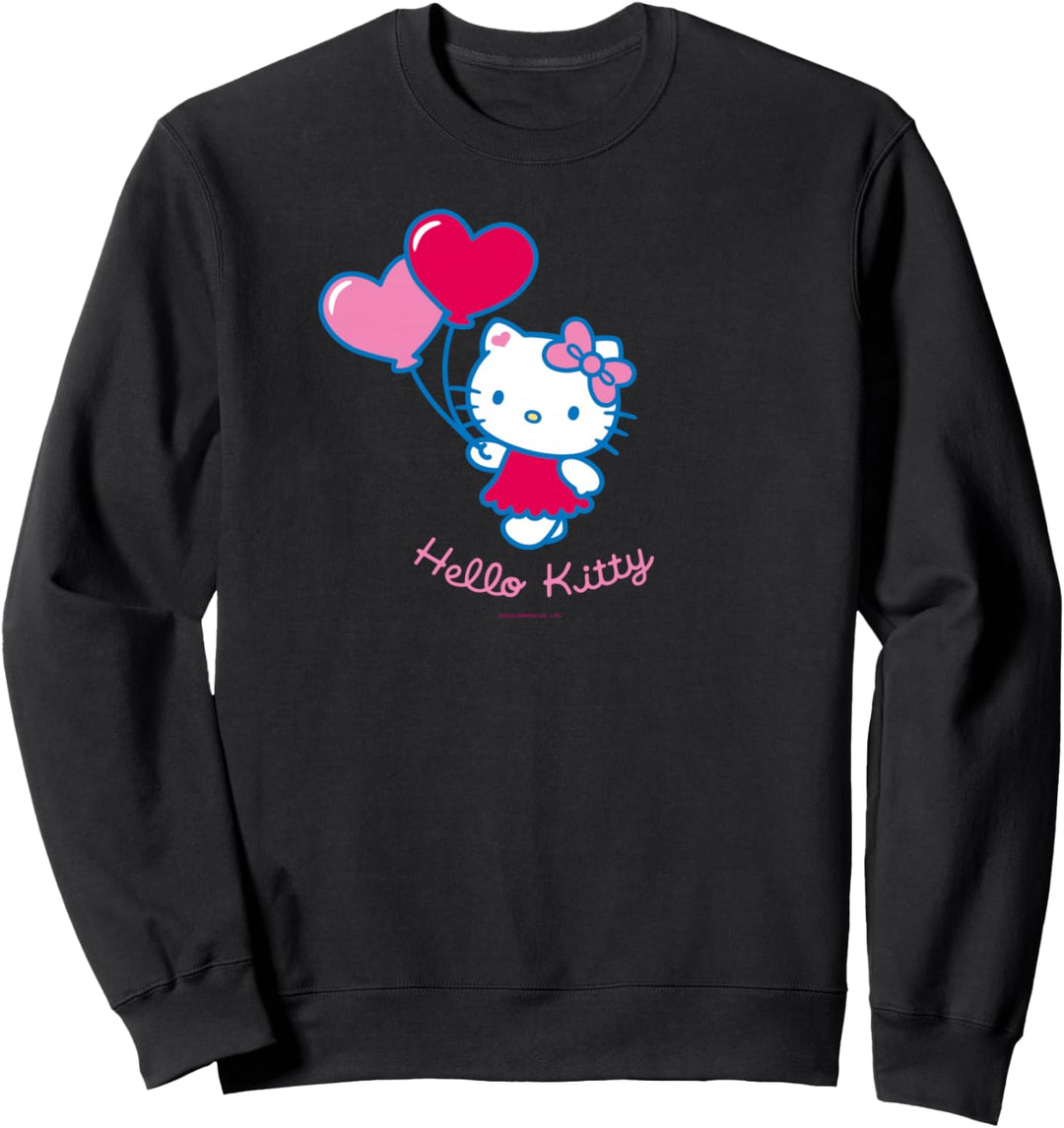 Hello Kitty Luftballons in Herzform Sweatshirt