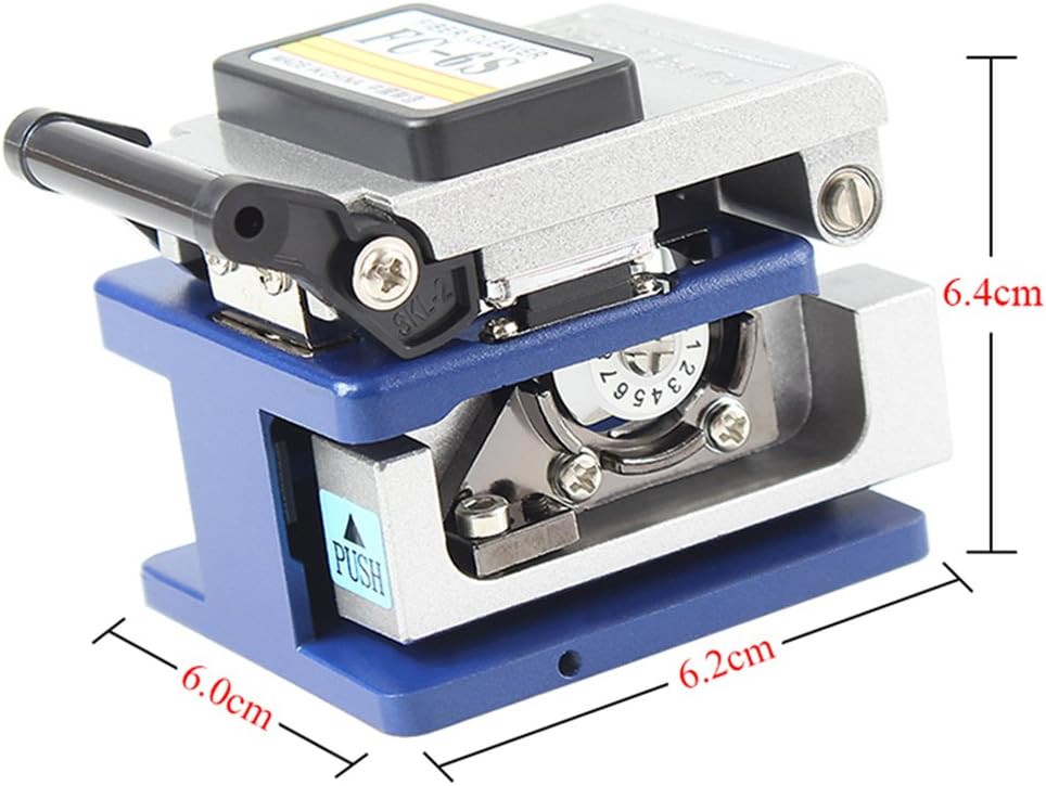 DAXGD 9 In 1 Faseroptik FTTH Toolkit mit FC-6S Fiber Cleaver und optischer Leistungsmesser 5km Visua