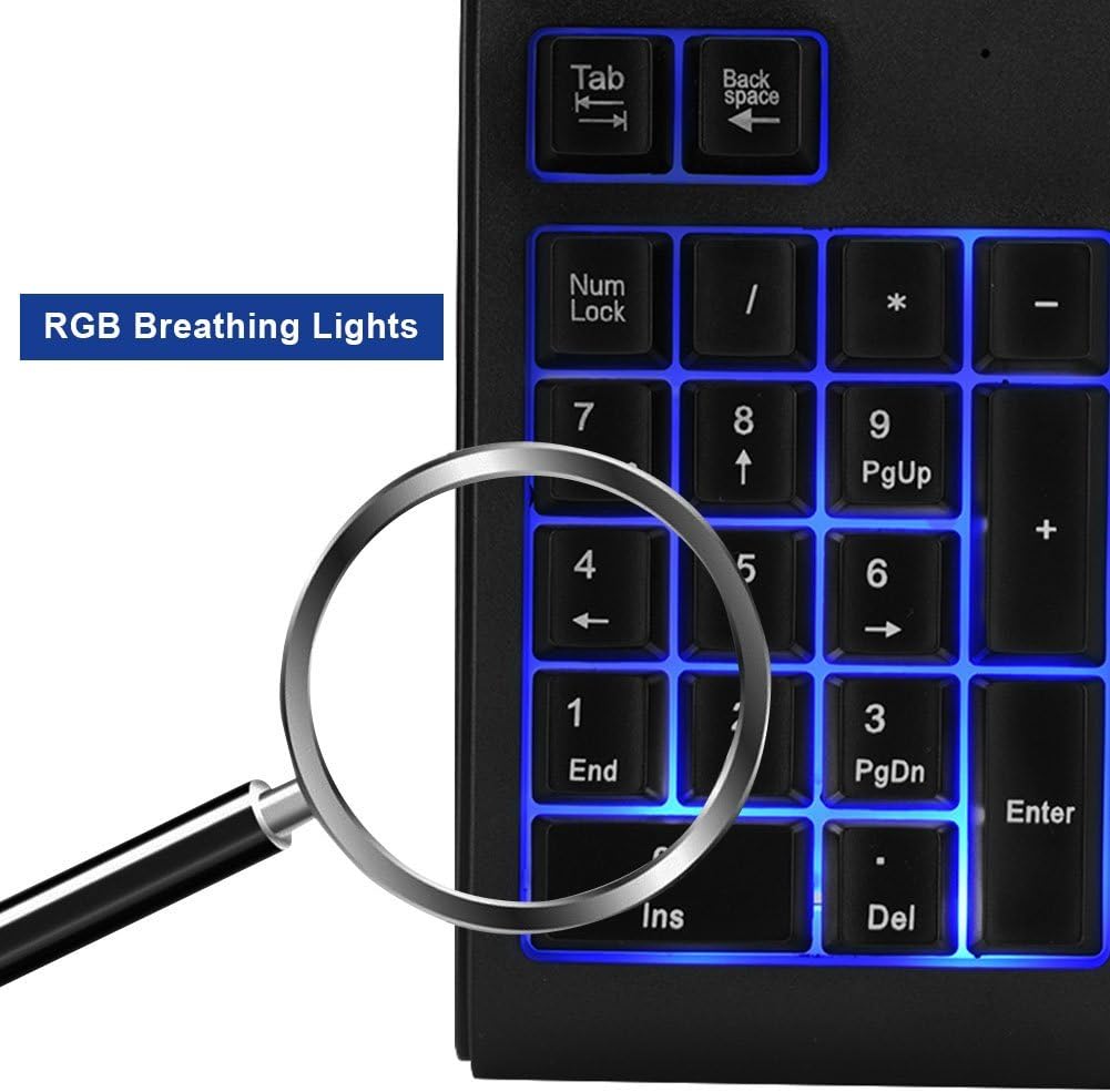 Goshyda Kabelgebundene Zifferntastatur, USB-Kabel 19-Tasten-Nummernblock Mechanisches Touch-Feeling