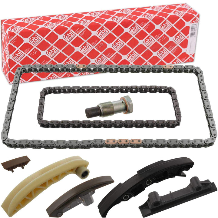 febi bilstein 45735 Steuerkettensatz für Nockenwelle, mit Gleitschienen und Kettenspanner , 1 Stück