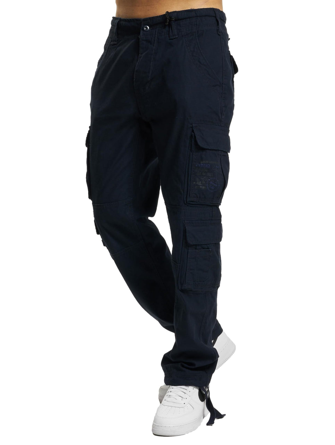 Brandit Hose Pure Vintage Slim Fit XXL Navy Blau, XXL Navy Blau