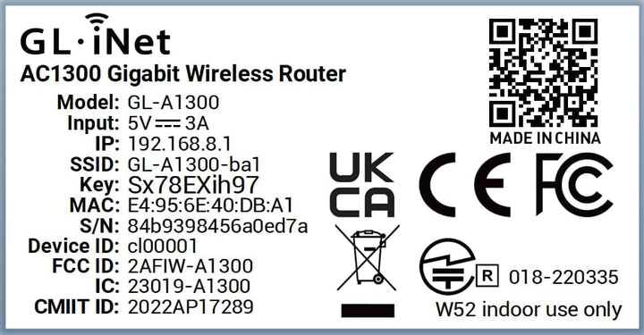 GL.iNet GL-A1300 (Slate Plus) Wireless VPN Travel Router– Easy to Setup, Connect to Hotel WiFi & Cap