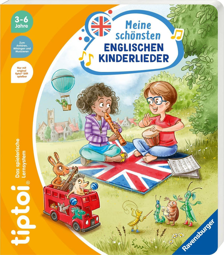 Ravensburger tiptoi® Set: Meine schönsten englischen Kinderlieder, Liederbuch + tiptoi Stift